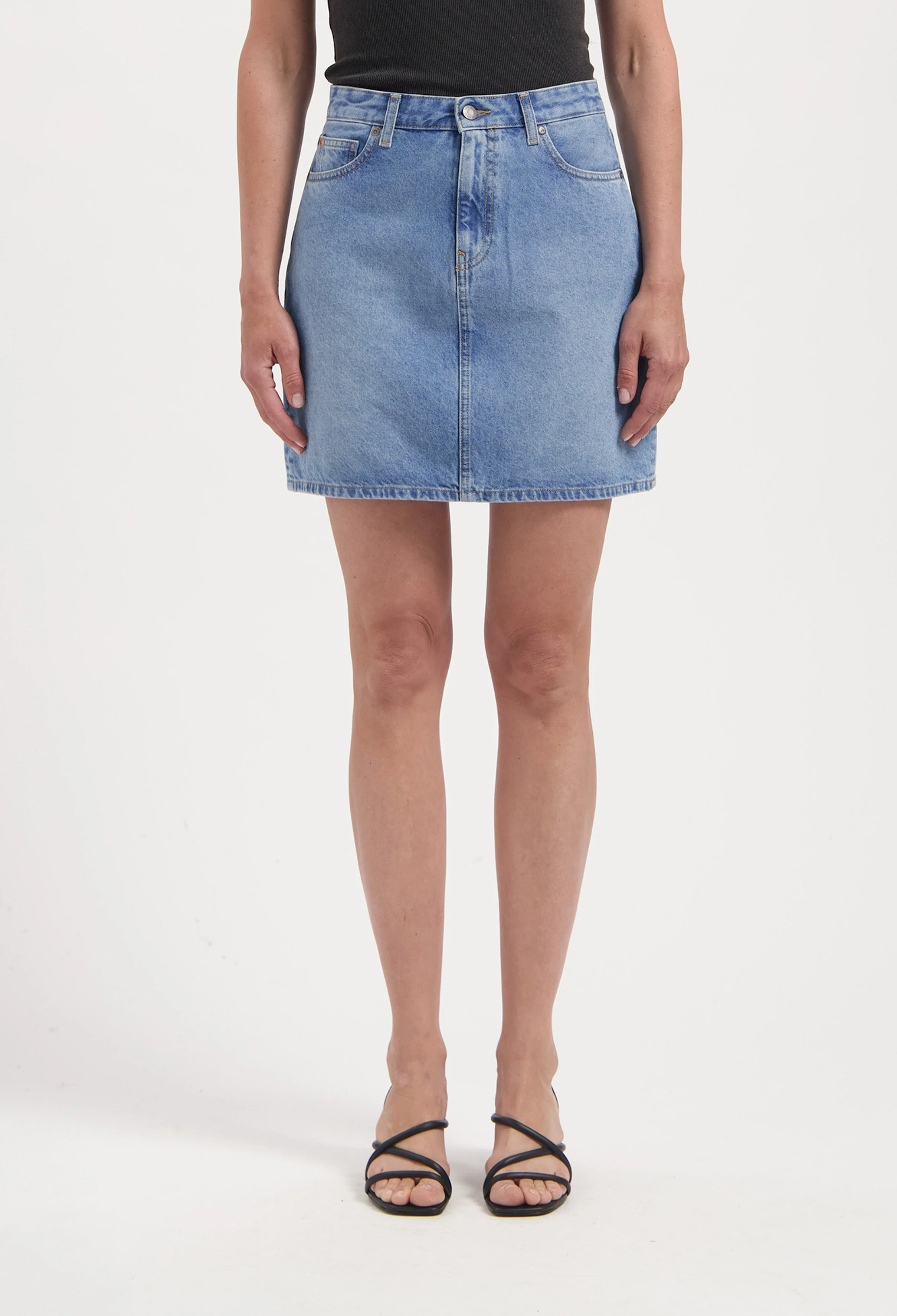 Audry Mini Skirt - Light Stone Vintage - Image 4