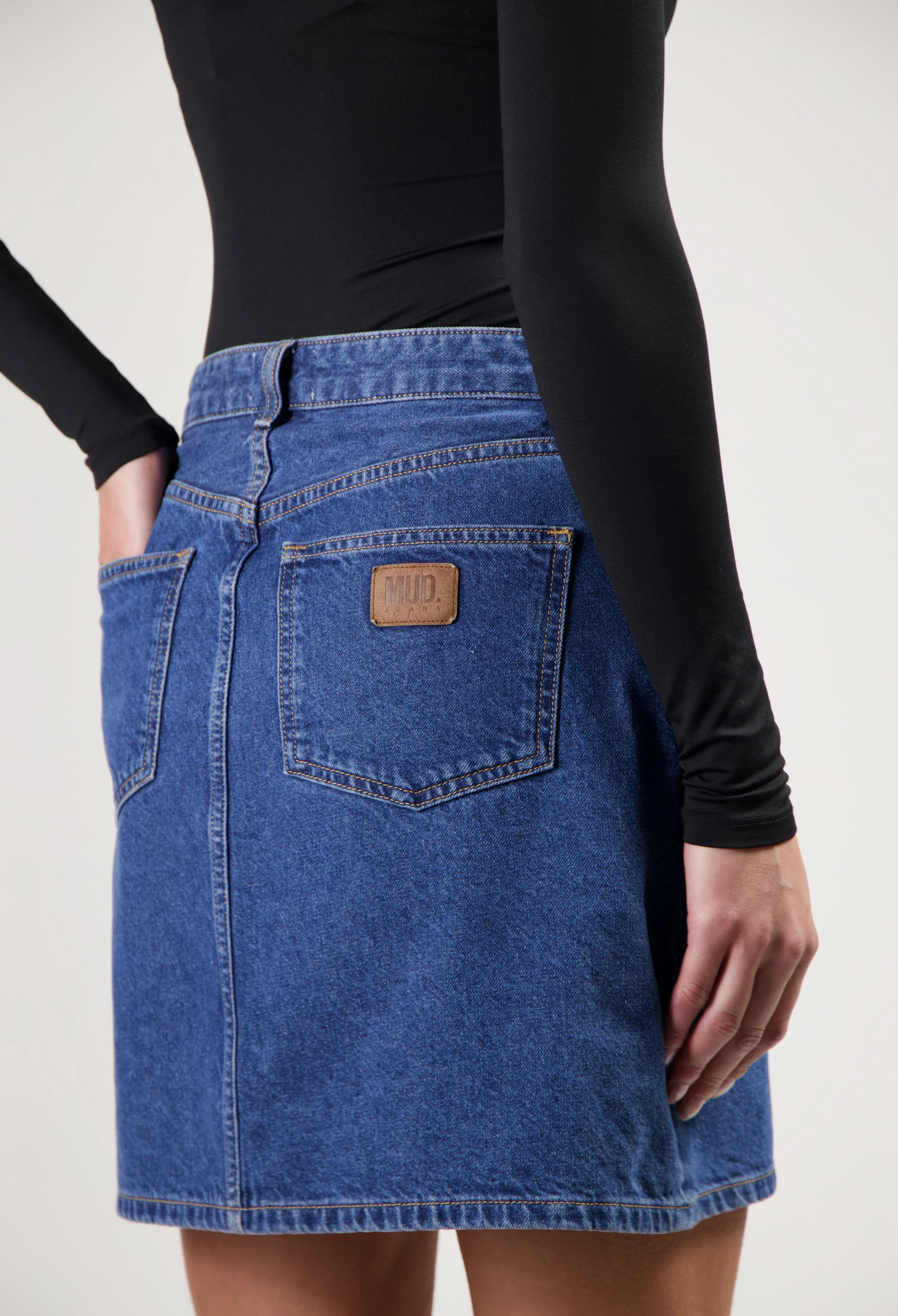 Audry Mini Skirt - Medium Stone - Image 6