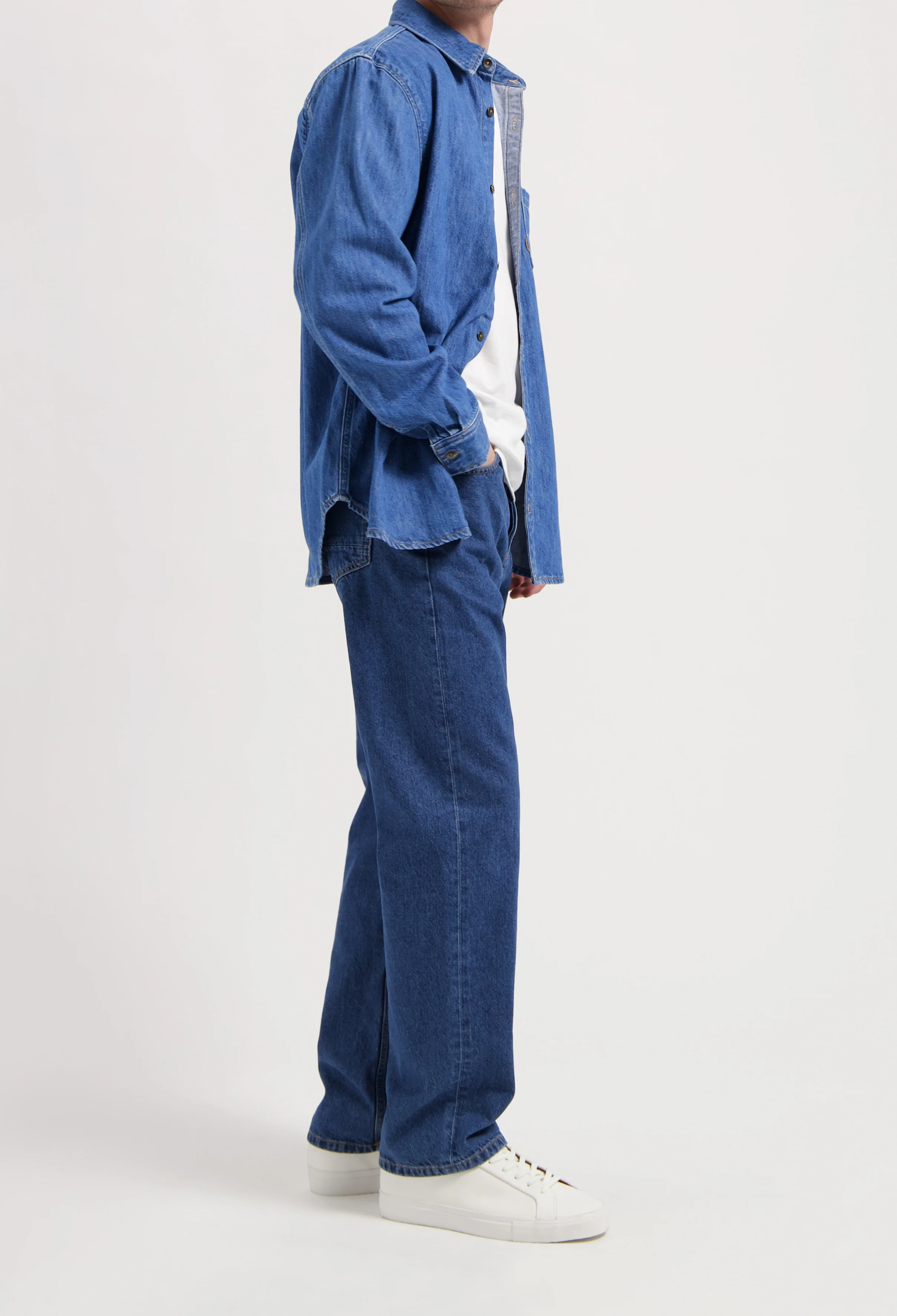 Chris Denim Shirt - Medium Stone - Image 5