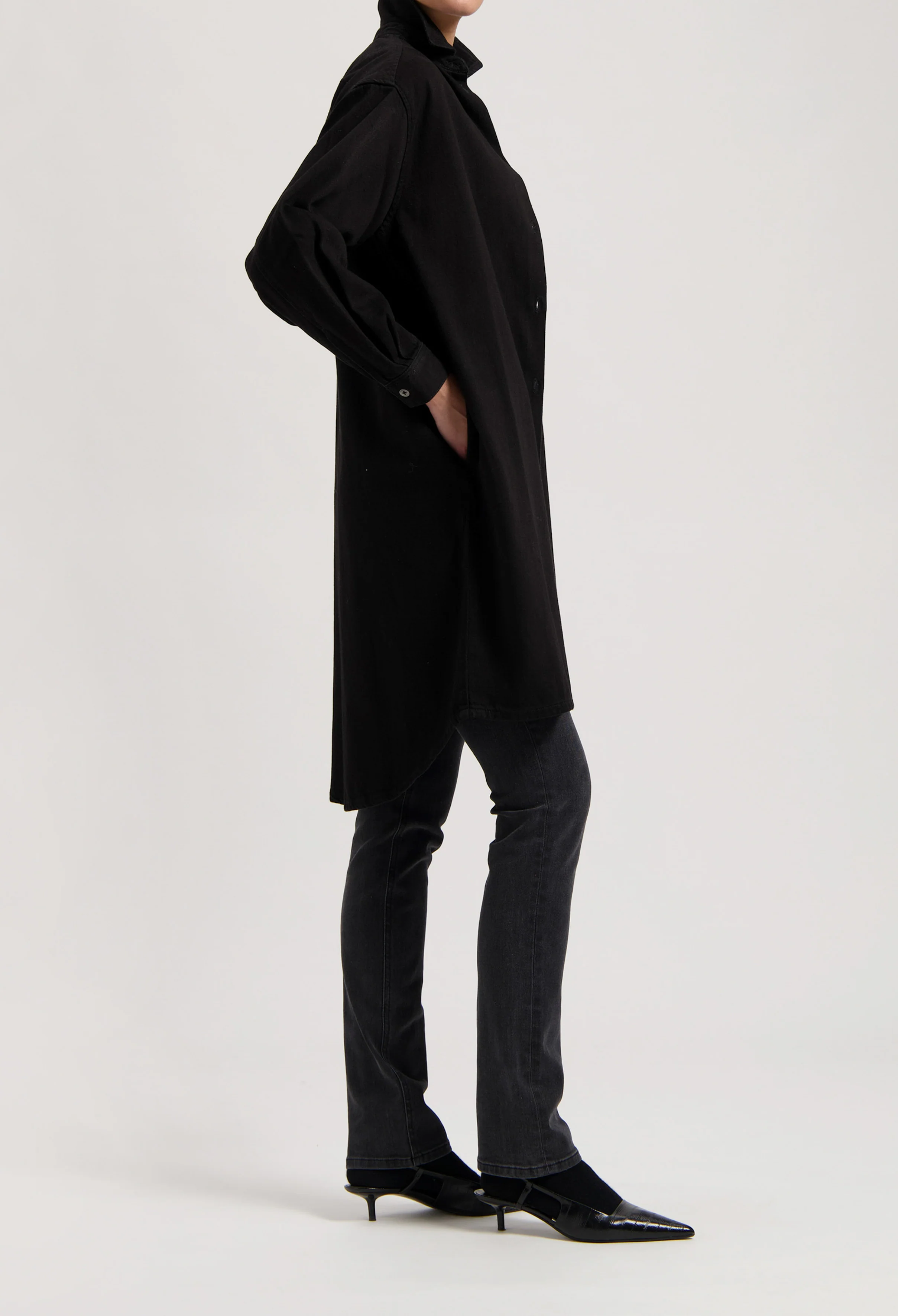 Ella Denim Dress - BlackDip - Image 5