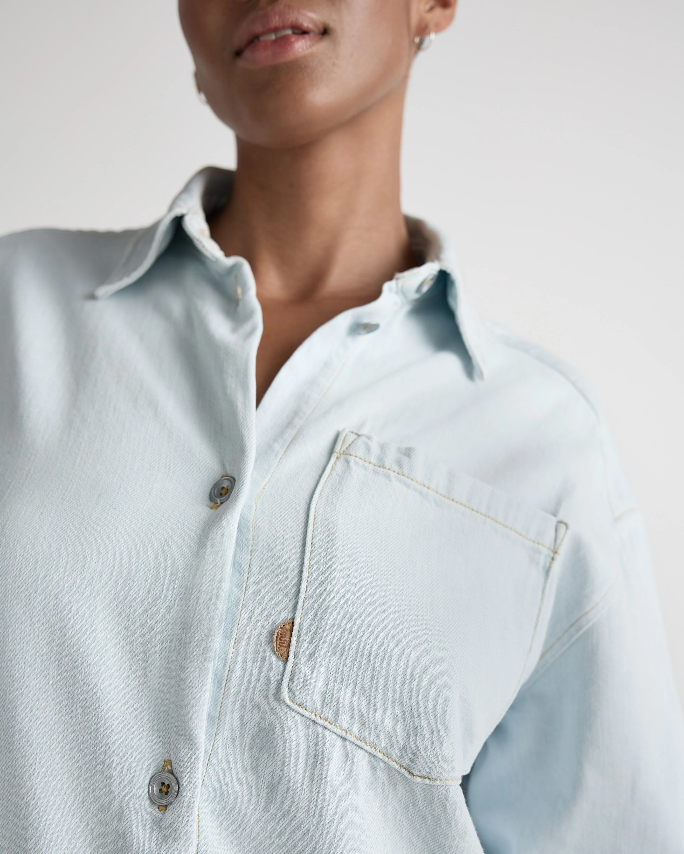 Ella Denim Dress - Sun Stone - Image 6