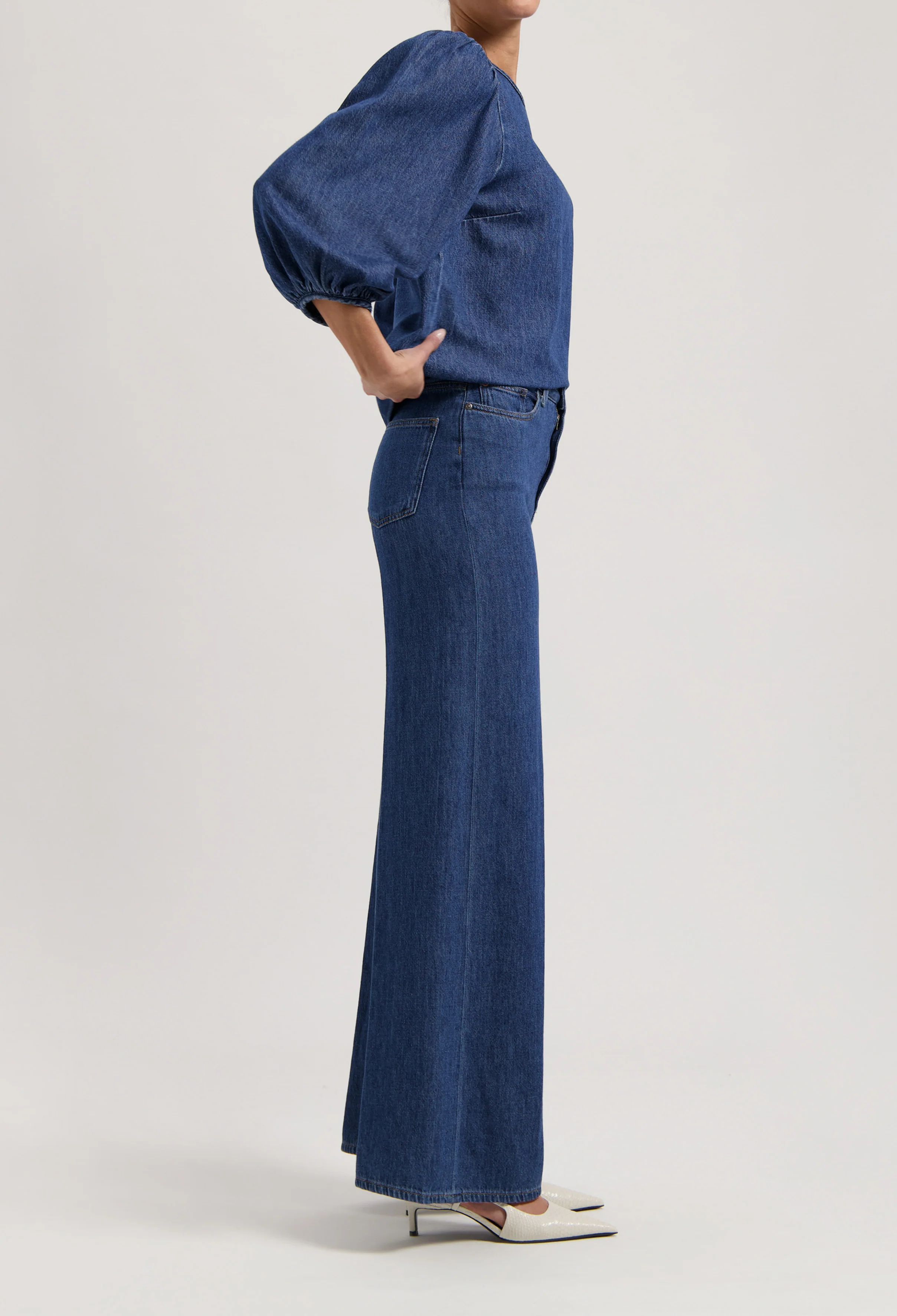 Gloria Shirt - Stone Indigo - Image 4