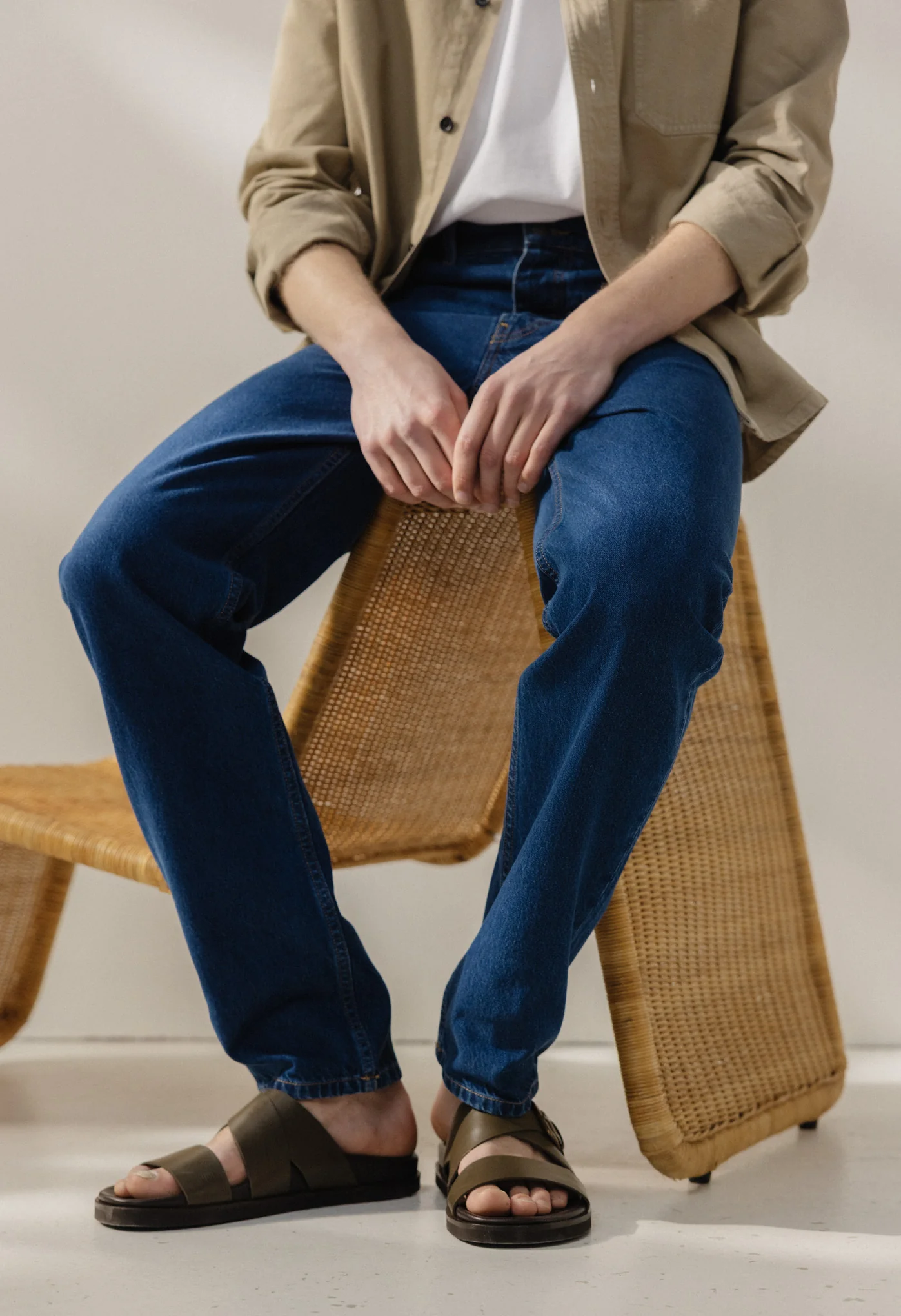 John Mid Straight - Stone Indigo - Image 9