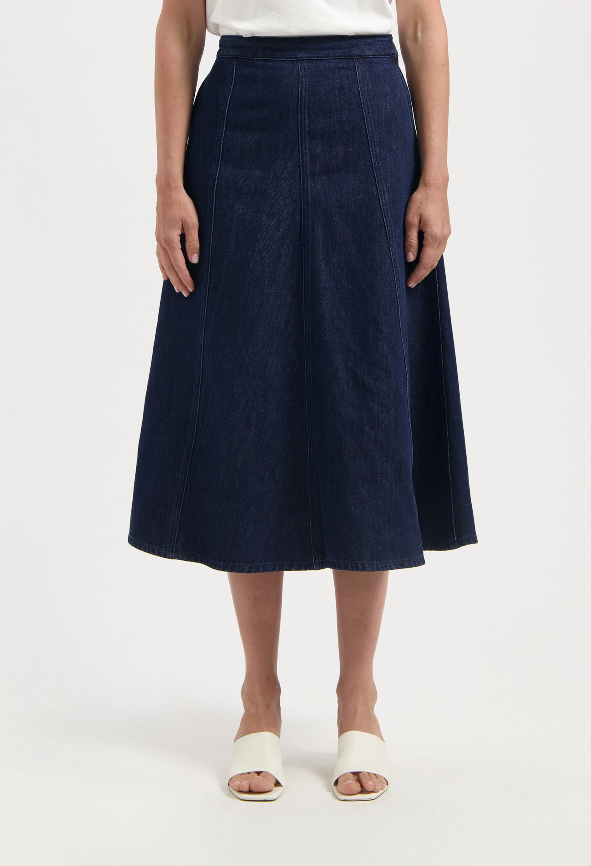 Mae Panel Skirt - Stone Indigo - Image 4